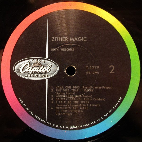 Ruth Welcome : Zither Magic (LP,Album,Mono)