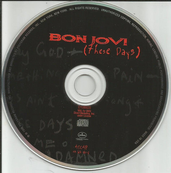 Bon Jovi : These Days (Album,Club Edition)