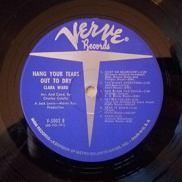 Clara Ward : Hang Your Tears Out To Dry (LP,Album,Mono)