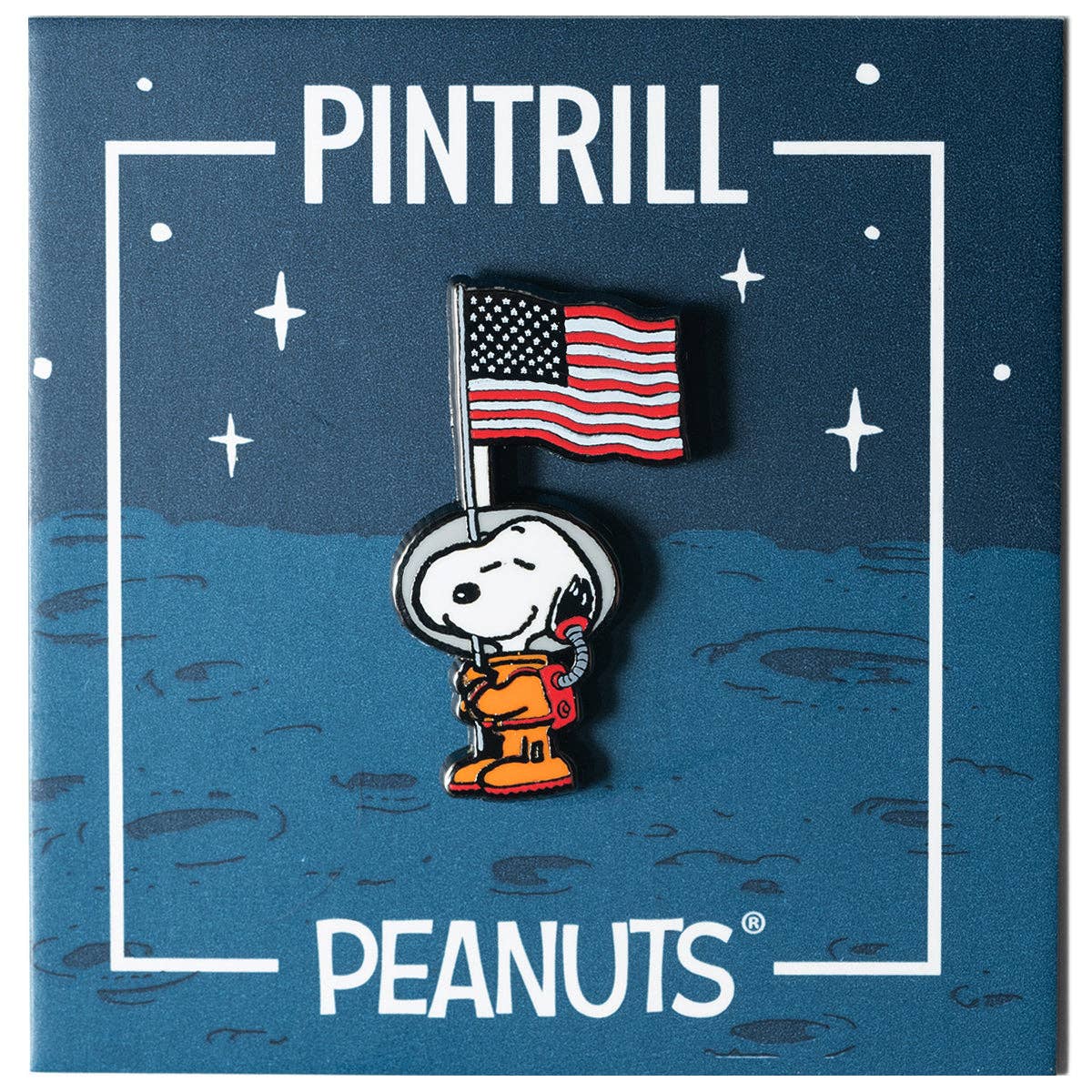 PEANUTS - Astronaut Snoopy Flag Pin