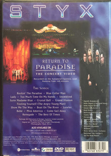 Styx : Return To Paradise (DVD-Video,Remastered)