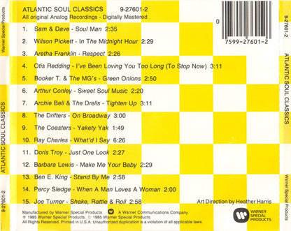Various : Atlantic Soul Classics (Compilation,Stereo)