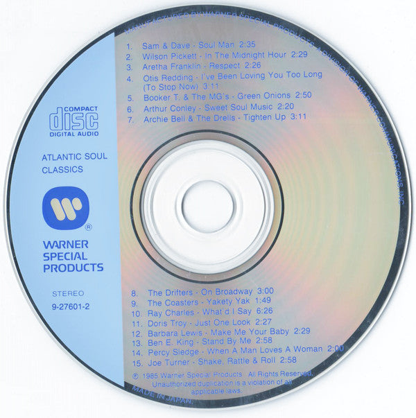 Various : Atlantic Soul Classics (Compilation,Stereo)