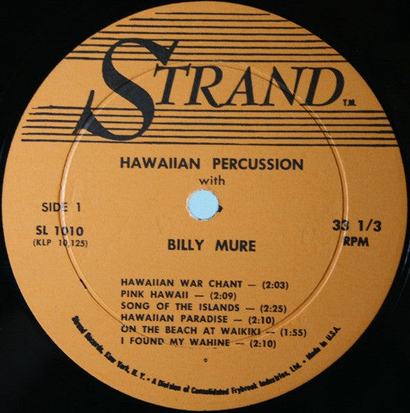 Billy Mure : Hawaiian Percussion (LP,Album)