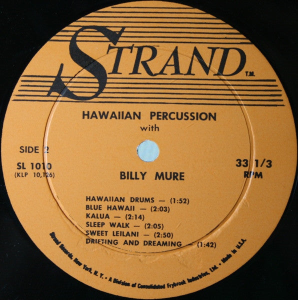 Billy Mure : Hawaiian Percussion (LP,Album)