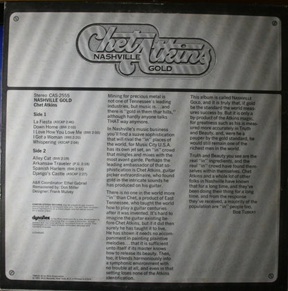 Chet Atkins : Nashville Gold (LP,Album)