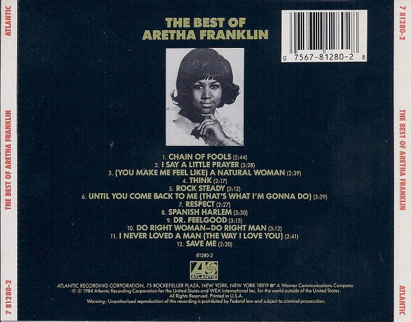 Aretha Franklin : The Best Of Aretha Franklin (Compilation)