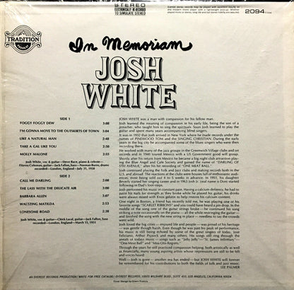 Josh White : In Memoriam (LP,Album,Stereo)