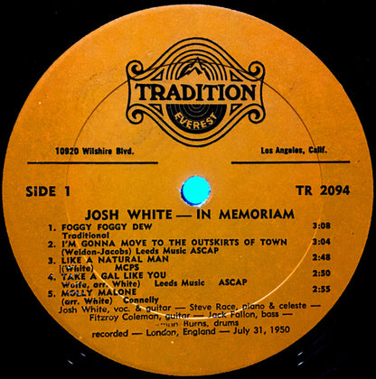 Josh White : In Memoriam (LP,Album,Stereo)
