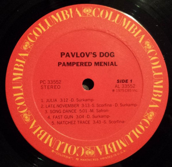 Pavlov's Dog : Pampered Menial (LP,Album)