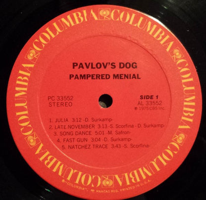 Pavlov's Dog : Pampered Menial (LP,Album)