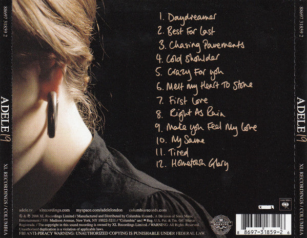 Adele (3) : 19 (Album,Stereo)