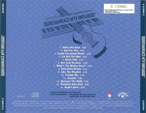 10,000 Maniacs : MTV Unplugged (Album,Club Edition)
