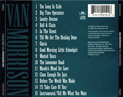 Van Morrison : Too Long In Exile (Album)