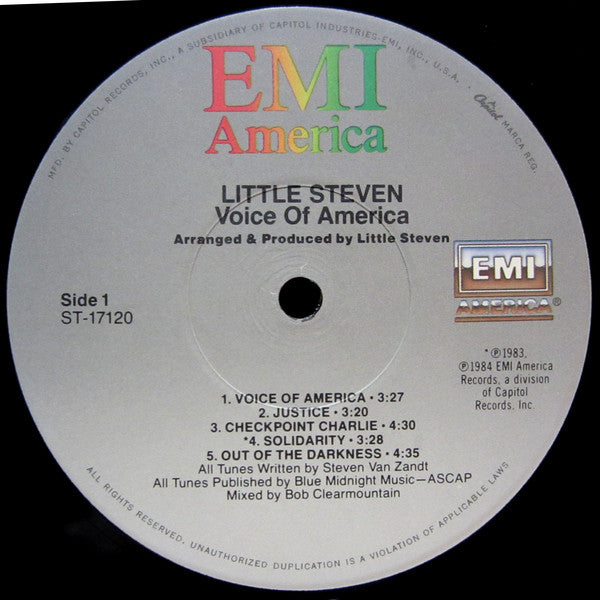 Little Steven : Voice Of America (LP,Album)