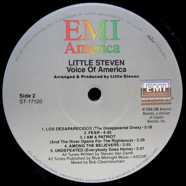 Little Steven : Voice Of America (LP,Album)