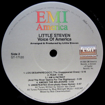 Little Steven : Voice Of America (LP,Album)