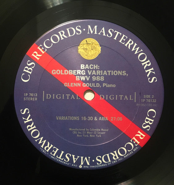 Johann Sebastian Bach, Glenn Gould : The Goldberg Variations (LP,Album,Club Edition,Stereo)