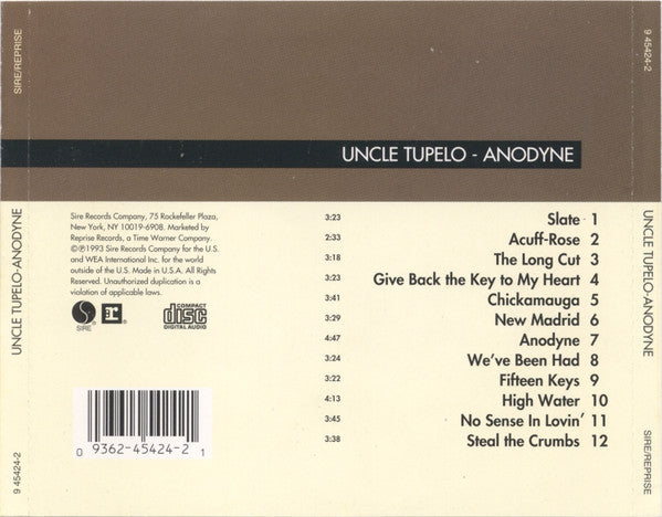 Uncle Tupelo : Anodyne (Album)