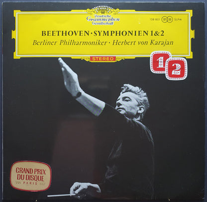 Ludwig van Beethoven - Herbert von Karajan · Berliner Philharmoniker : Symphonien 1 & 2 (LP,Stereo)