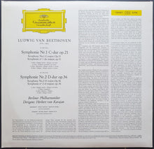 Ludwig van Beethoven - Herbert von Karajan · Berliner Philharmoniker : Symphonien 1 & 2 (LP,Stereo)