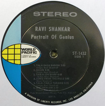 Ravi Shankar : Portrait Of Genius (LP,Album,Reissue,Stereo)