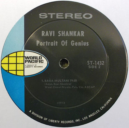 Ravi Shankar : Portrait Of Genius (LP,Album,Reissue,Stereo)