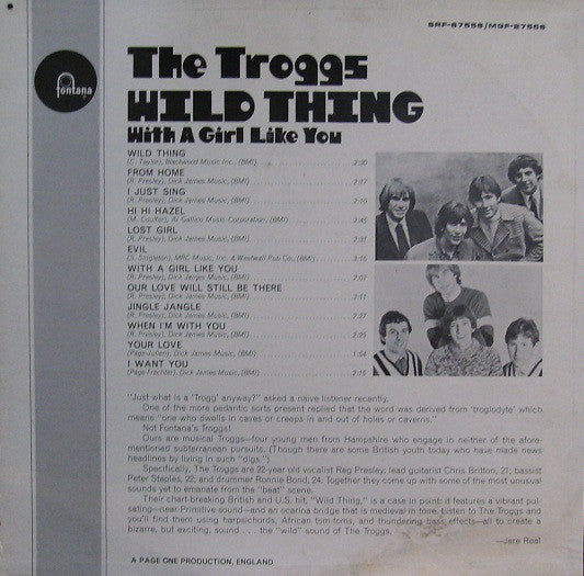 Troggs, The : Wild Thing (LP,Album,Mono)