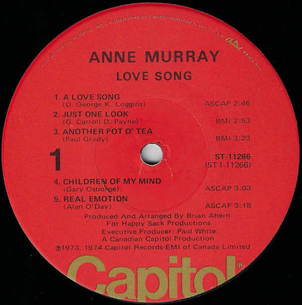 Anne Murray : Love Song (LP,Album)