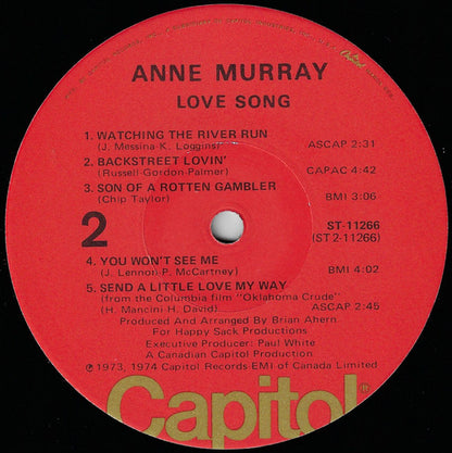 Anne Murray : Love Song (LP,Album)