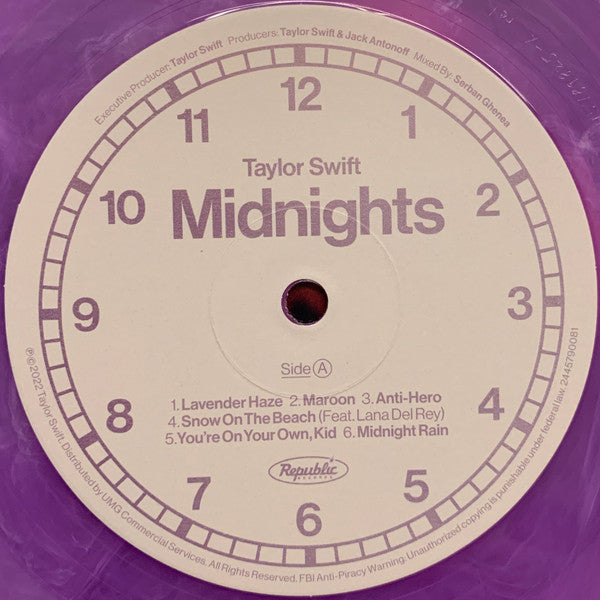 Taylor Swift : Midnights (LP,Album,Repress)