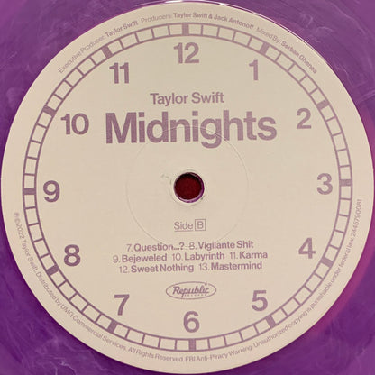 Taylor Swift : Midnights (LP,Album,Repress)