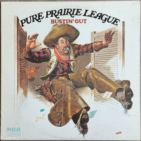 Pure Prairie League : Bustin' Out (LP,Album,Reissue,Stereo)