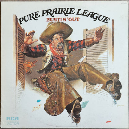 Pure Prairie League : Bustin' Out (LP,Album,Reissue,Stereo)