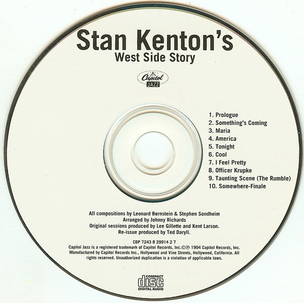 Stan Kenton : Kenton's West Side Story (Album,Reissue)