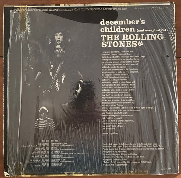 Rolling Stones, The : December's Children (And Everybody's) (LP,Mono)