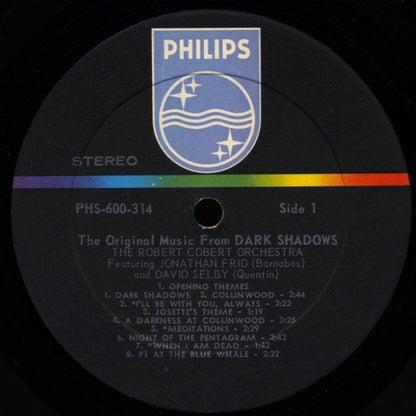 Robert Cobert Orchestra, The Featuring Jonathan Frid And David Selby : The Original Music From ABC-TV's Dark Shadows (LP,Album,Stereo)