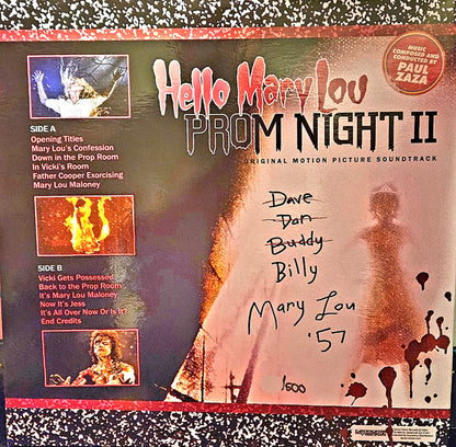 Paul Zaza : Hello Mary Lou: Prom Night II (Original Motion Picture Soundtrack) (LP,Club Edition,Limited Edition,Numbered,Reissue)