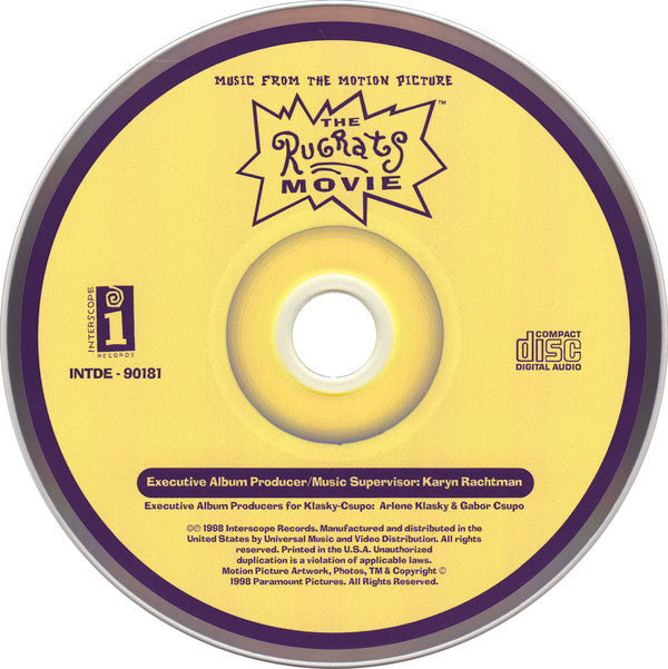 Various : Music From The Motion Picture The Rugrats Movie (Compilation,Enhanced)