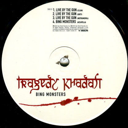 Tragedy Khadafi : Bing Monsters / Live By The Gun (12")