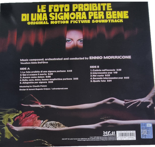 Ennio Morricone : Le Foto Proibite Di Una Signora Per Bene (Original Motion Picture Soundtrack) (LP,Album,Limited Edition,Reissue)