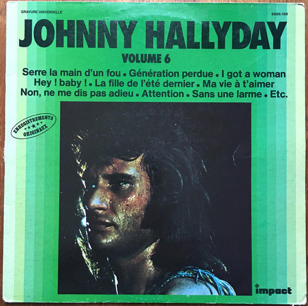 Johnny Hallyday : Volume 6 (LP,Compilation,Stereo)