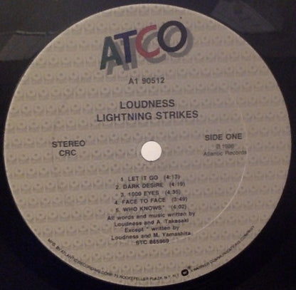Loudness (5) : Lightning Strikes (LP,Album,Club Edition)