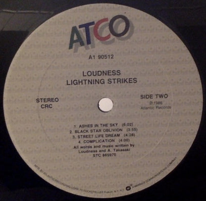 Loudness (5) : Lightning Strikes (LP,Album,Club Edition)