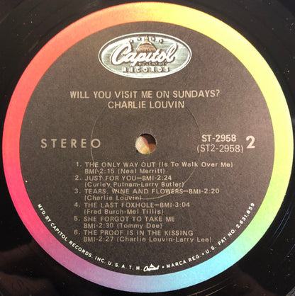 Charlie Louvin : Will You Visit Me On Sundays? (LP,Album)