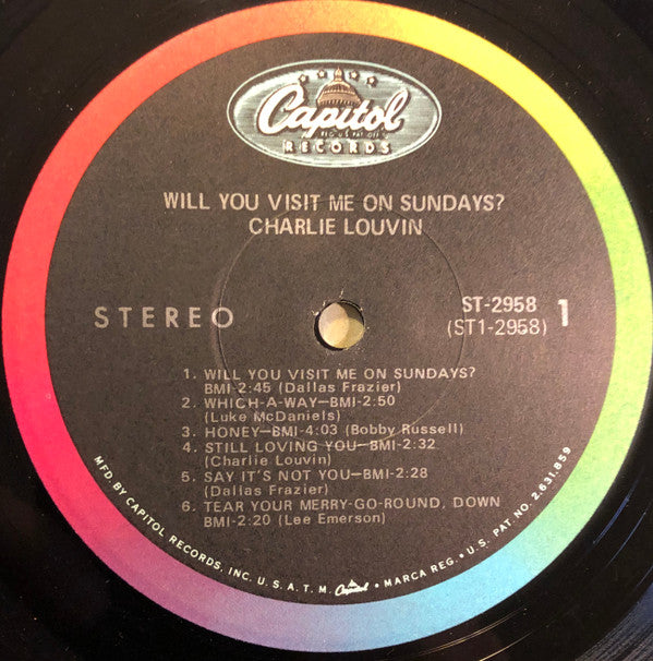 Charlie Louvin : Will You Visit Me On Sundays? (LP,Album)