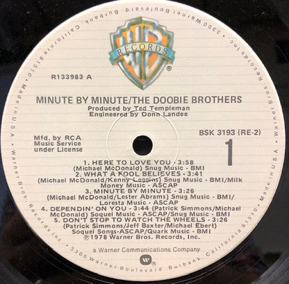 Doobie Brothers, The : Minute By Minute (LP,Album,Club Edition)
