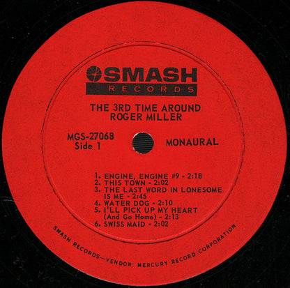 Roger Miller : The 3rd Time Around (LP,Album,Mono)