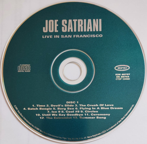 Joe Satriani : Live In San Francisco (Album)