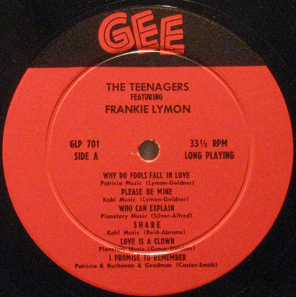 Frankie Lymon & The Teenagers : The Teenagers Featuring Frankie Lymon (LP,Mono)